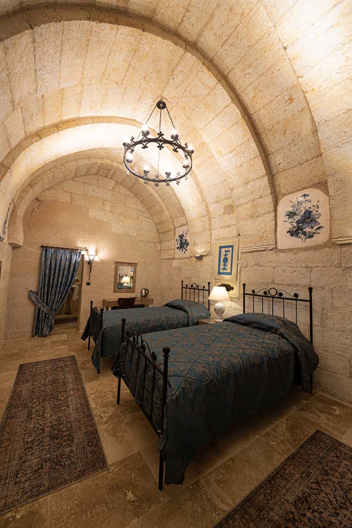 Deluxe Cave Room 301 cave room embroidered door of the best rock carving hotel in Cappadocia