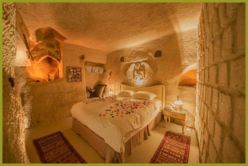 Superior Deluxe Mağara Oda Angel Kapadokya Mağara Otel Balayı Odası Genel